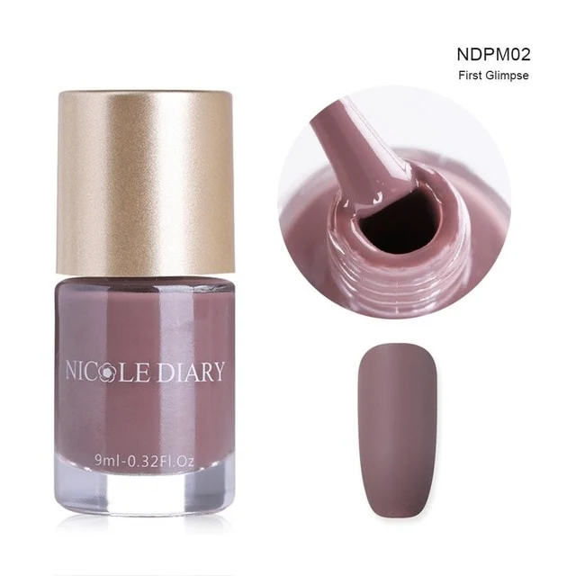 NICOLE DIARY 9ml Nail Polish Series Varnish Polish Quick Dry Eco-friendly Nail Art Lacquer 6 Colors