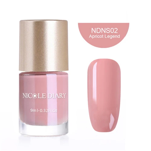 NICOLE DIARY 9ml Nail Polish Series Varnish Polish Quick Dry Eco-friendly Nail Art Lacquer 6 Colors