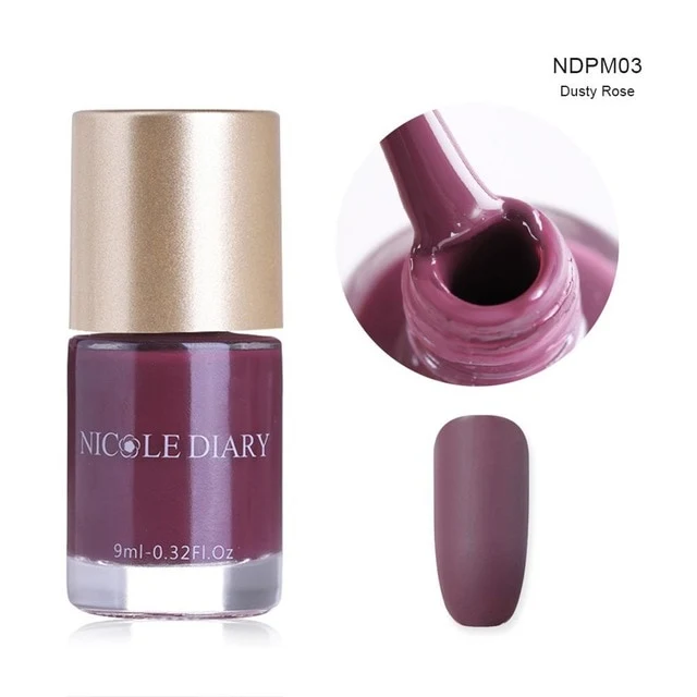 NICOLE DIARY 9ml Nail Polish Series Varnish Polish Quick Dry Eco-friendly Nail Art Lacquer 6 Colors