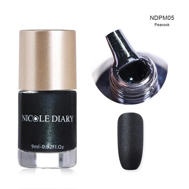 NICOLE DIARY 9ml Nail Polish Series Varnish Polish Quick Dry Eco-friendly Nail Art Lacquer 6 Colors