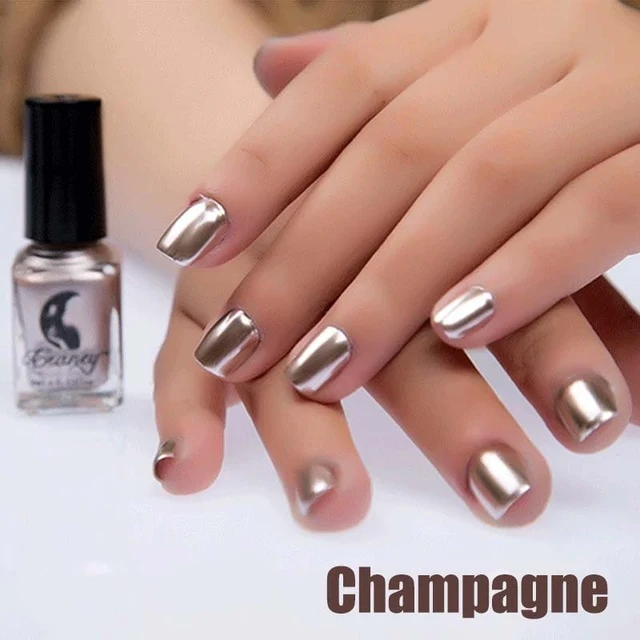 SEXYSHEEP 6ML Mirror Effect Metallic Nail Polish Purple Rose Gold Silver Chrome Nail Art Varnish For Nails Manicure Lacquer