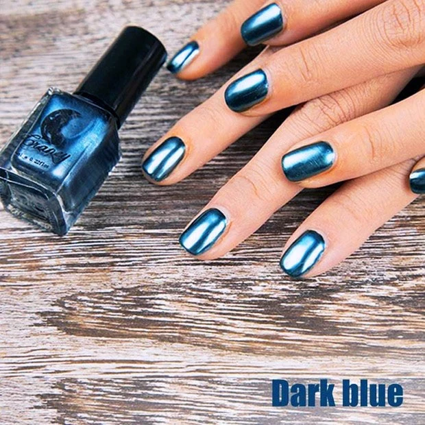SEXYSHEEP 6ML Mirror Effect Metallic Nail Polish Purple Rose Gold Silver Chrome Nail Art Varnish For Nails Manicure Lacquer