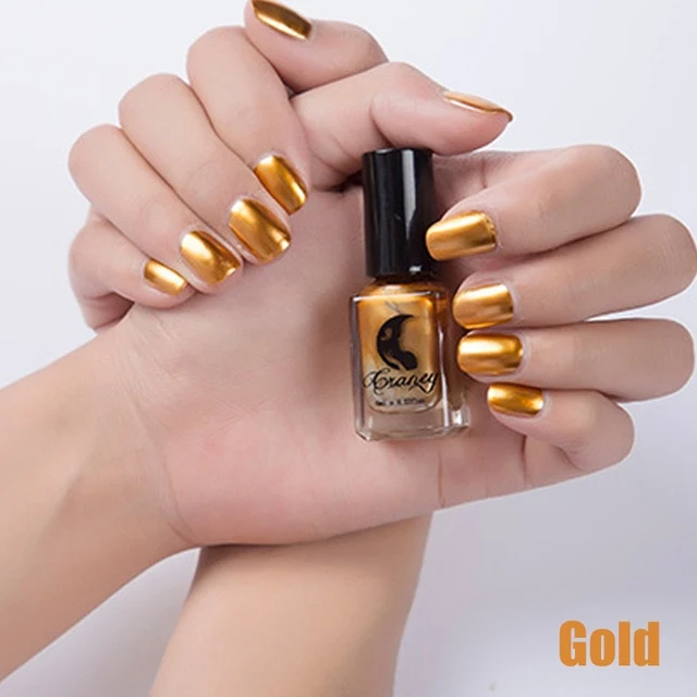 SEXYSHEEP 6ML Mirror Effect Metallic Nail Polish Purple Rose Gold Silver Chrome Nail Art Varnish For Nails Manicure Lacquer