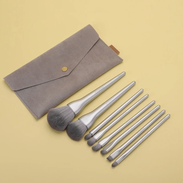 8PCS Makeup Brushes Sets Powder Foundation Blusher Eyeshadow Brush Candy Cosmetic Colorful Make Up NO MSQ LOGO With Bag