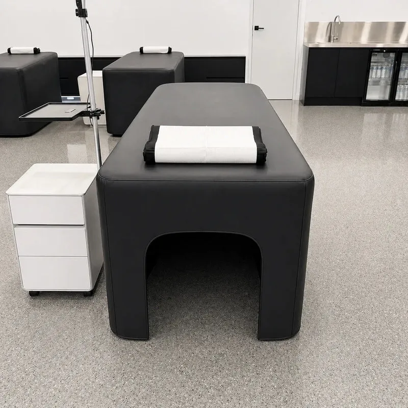 PU Vegan Leather Wipeable Massage Bed Cover