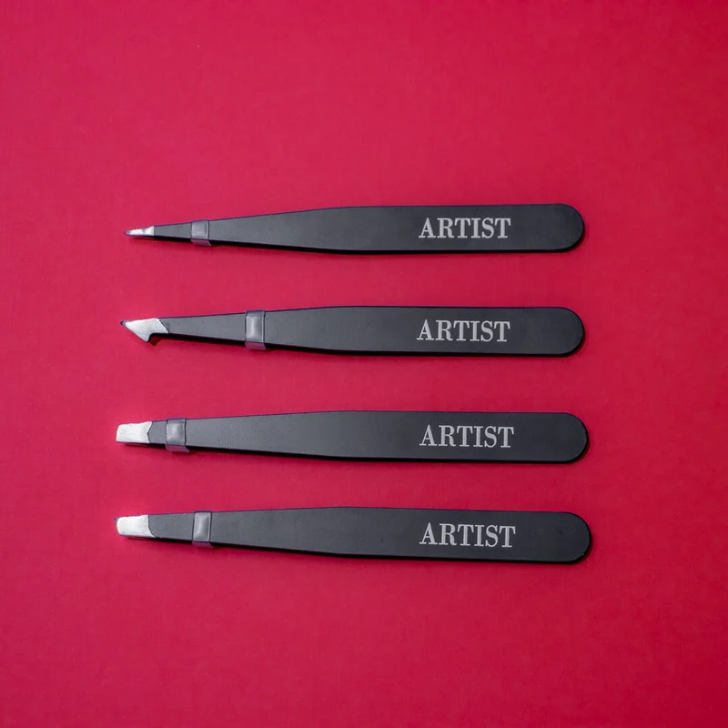 Ensemble de 4 pinces à sourcils ARTIST