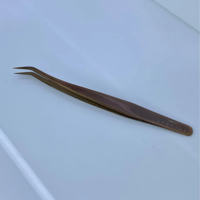 Bronze Eyelash Extension Tweezer Bundle - 6 Pairs