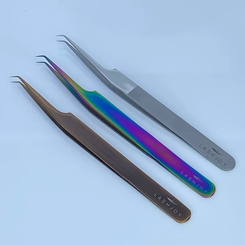 45° Curved Angle Lash Tweezers