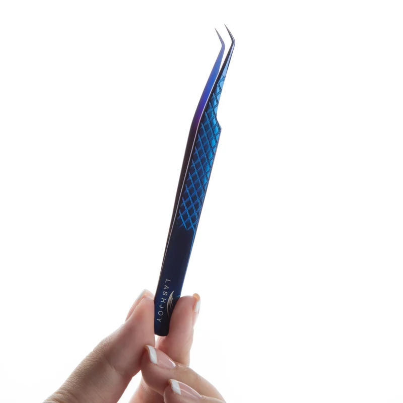 45° Curved Angle Lash Tweezers