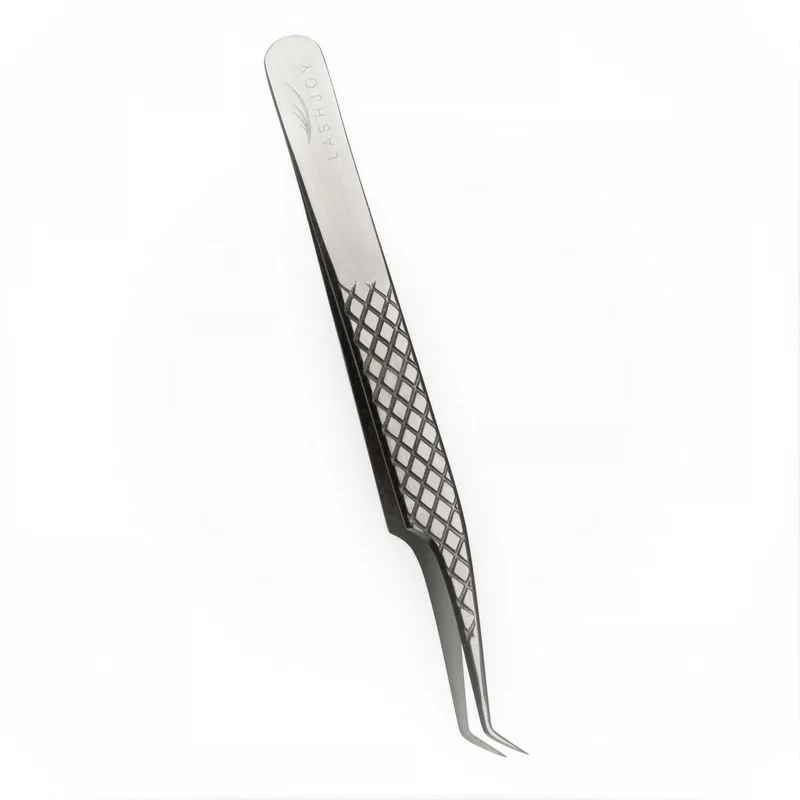 45° Curved Angle Lash Tweezers