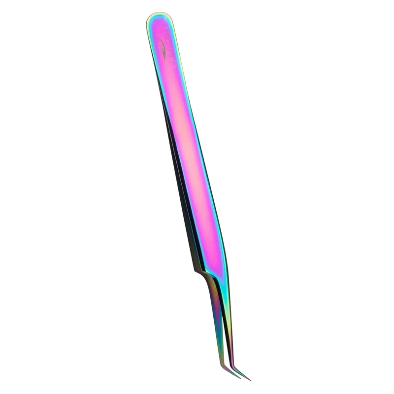 45° Curved Angle Lash Tweezers