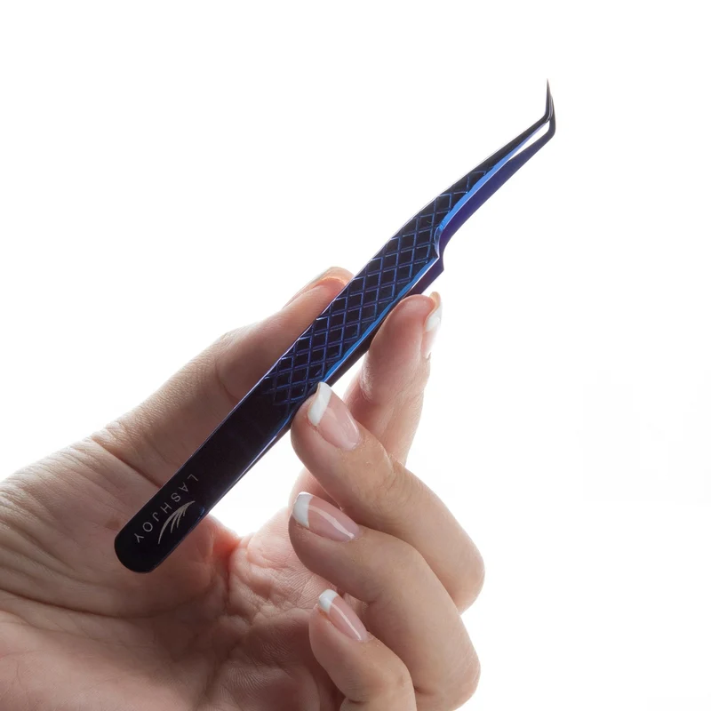 45° Curved Angle Lash Tweezers