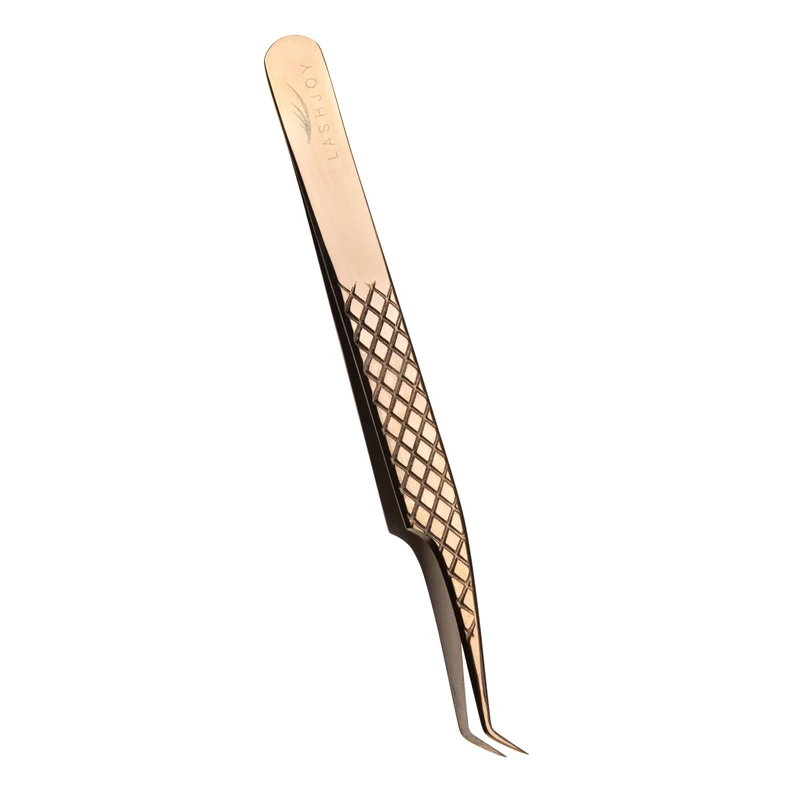45° Curved Angle Lash Tweezers