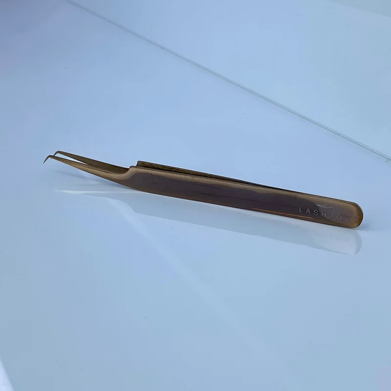 45° Curved Angle Lash Tweezers