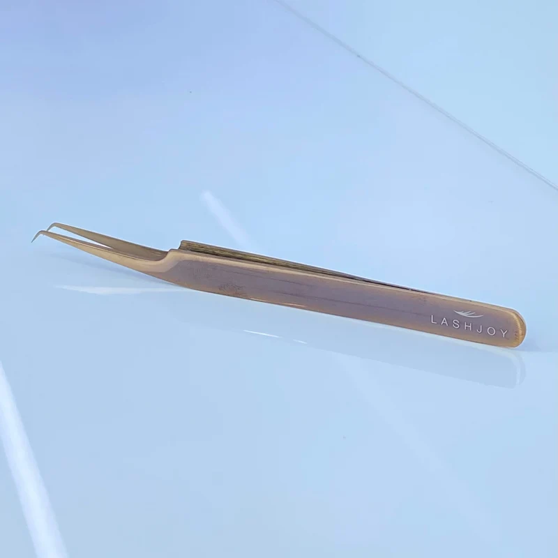 45° Curved Angle Lash Tweezers