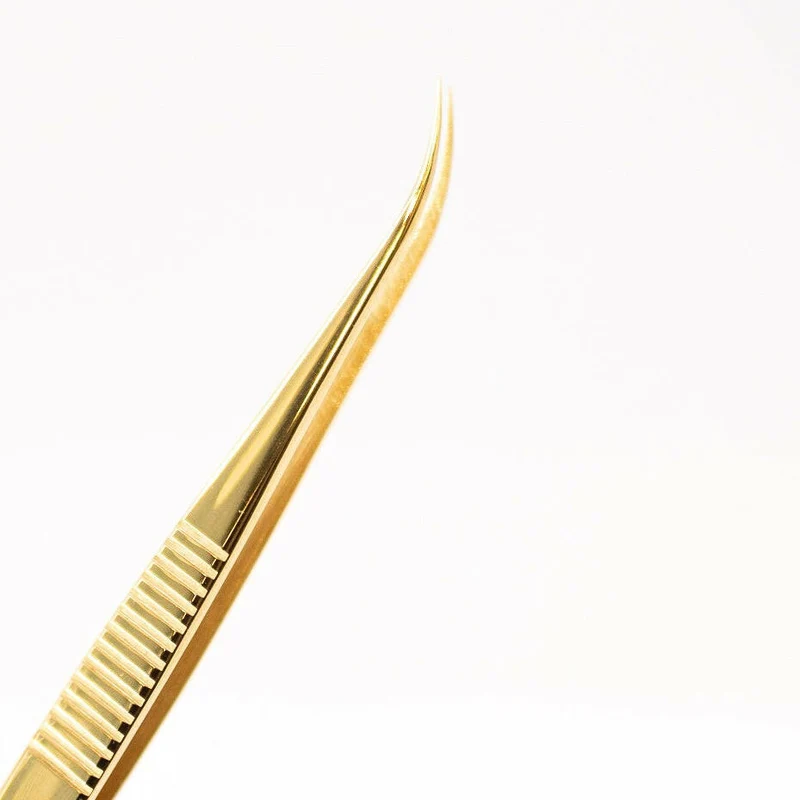 Long Curved Lash Isolation Tweezers