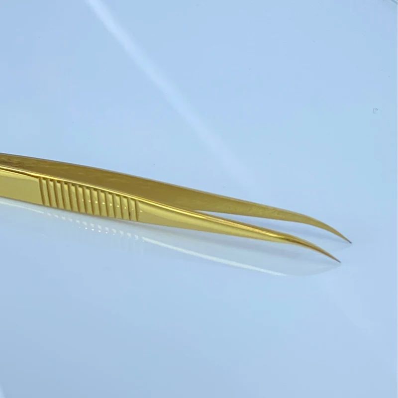 Long Curved Lash Isolation Tweezers