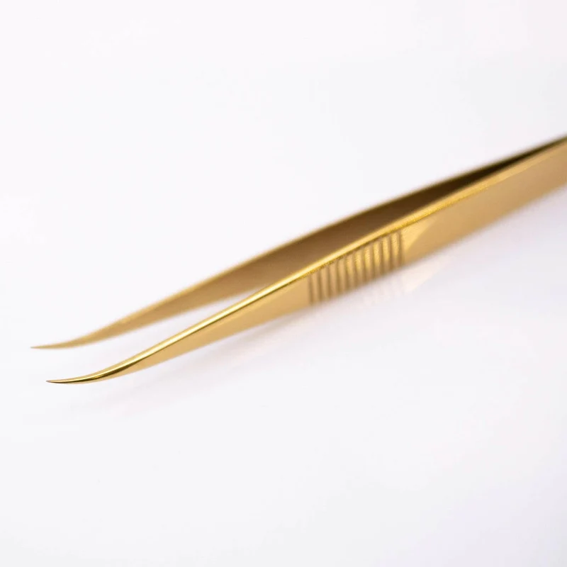 Long Curved Lash Isolation Tweezers