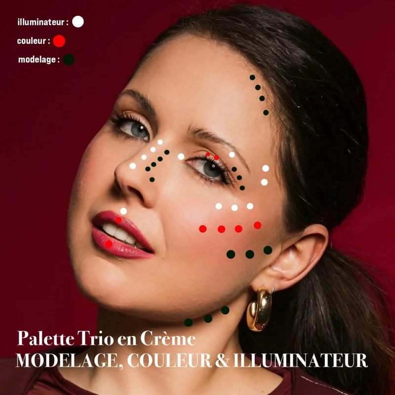 Palette trio en crème ARTIST