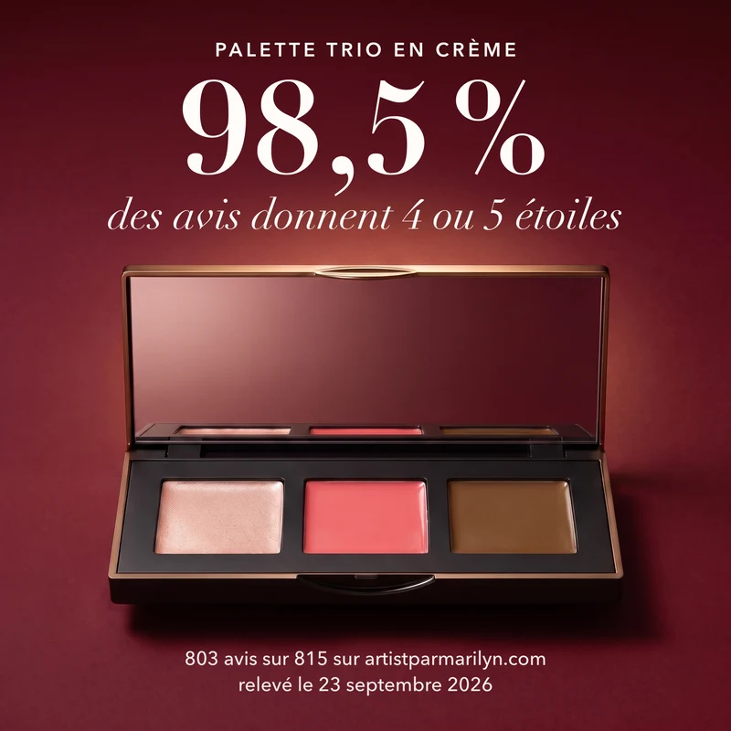 Palette trio en crème ARTIST