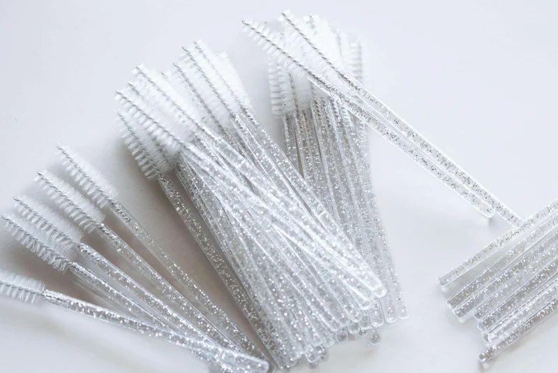Disposable Glitter Mascara Wands - 50 Pack