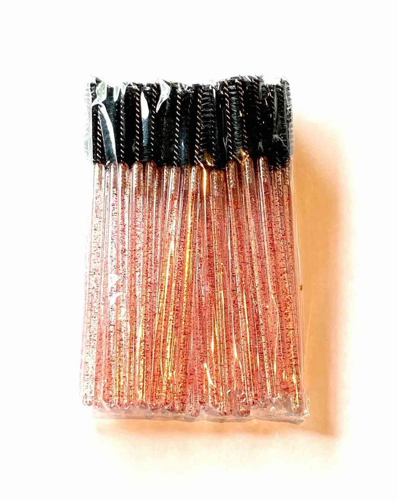 Disposable Glitter Mascara Wands - 50 Pack