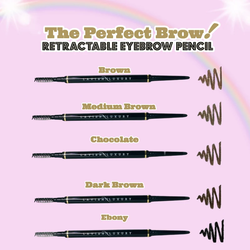 Ebony- Ultra-Fine Waterproof Retractable Eyebrow Pencil