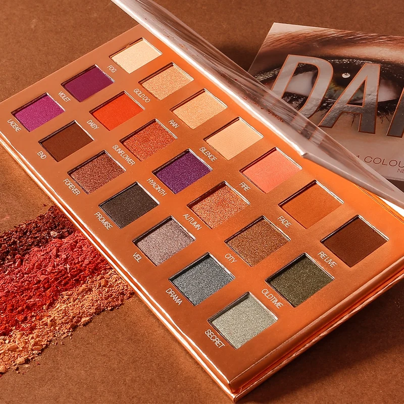 O.TWO.O Darling Eyeshadow Palletes 21 Colors Ultra Fine Powder Pigmented Shadows Glitter Shimmer Makeup Eye Shadow Palette