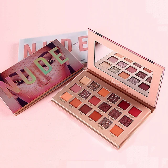18Color Nude Shining Eyeshadow Matte Makeup Glitter Pigment Smoky Eye Shadow Waterproof Cosmetics Lasting-Effect Eye Shadow