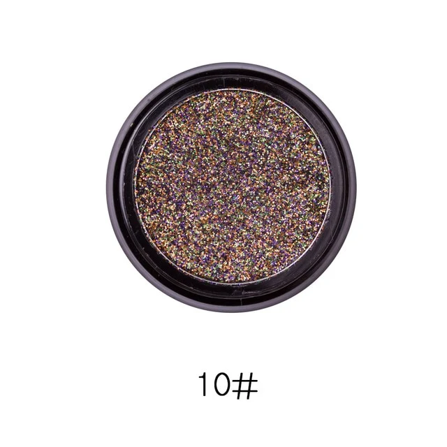 LULAA metal glitter Eyeshadow Fashion Make-up Eye Shadow Soft Sequins Gorgeous Eye Makeup14 colors for all skin tones