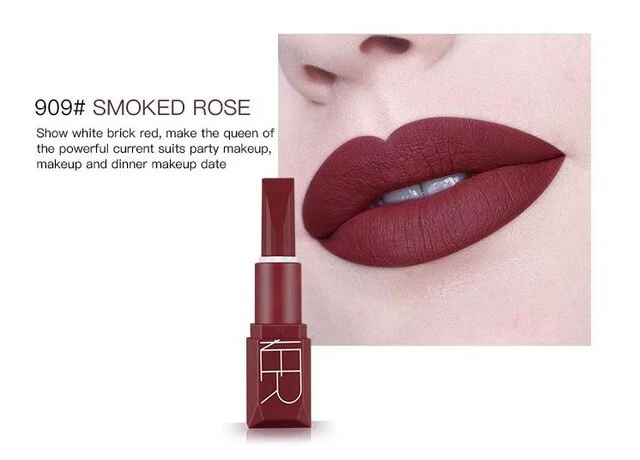 Miss Rose New Pop Matte Lipstic Nude Long Lasting Waterproof Sexy Red Easy to Wear for Lip Tint Woman Makeup Cosmetic