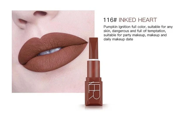 Miss Rose New Pop Matte Lipstic Nude Long Lasting Waterproof Sexy Red Easy to Wear for Lip Tint Woman Makeup Cosmetic
