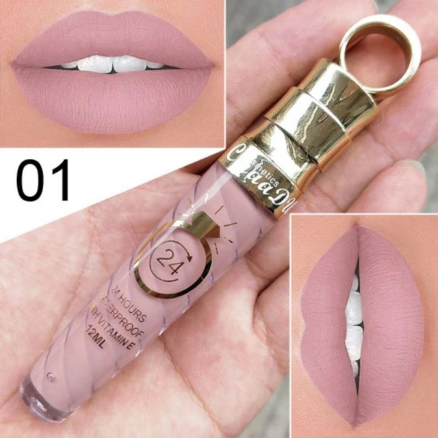 High quality Matte Lip Gloss Female Women 20 Colors Long-Lasting Nutritious Lipstic Women Lip Make Up Cosmetics Lip Gloss 1PC