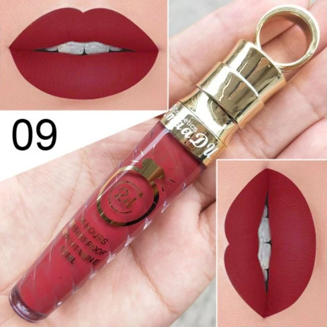 High quality Matte Lip Gloss Female Women 20 Colors Long-Lasting Nutritious Lipstic Women Lip Make Up Cosmetics Lip Gloss 1PC