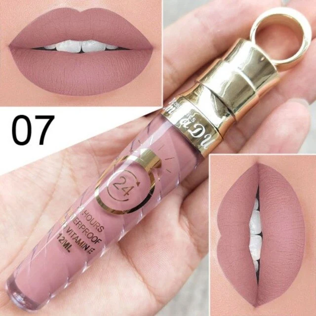 High quality Matte Lip Gloss Female Women 20 Colors Long-Lasting Nutritious Lipstic Women Lip Make Up Cosmetics Lip Gloss 1PC