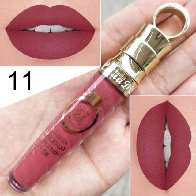 High quality Matte Lip Gloss Female Women 20 Colors Long-Lasting Nutritious Lipstic Women Lip Make Up Cosmetics Lip Gloss 1PC