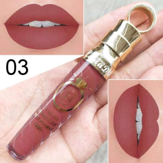 High quality Matte Lip Gloss Female Women 20 Colors Long-Lasting Nutritious Lipstic Women Lip Make Up Cosmetics Lip Gloss 1PC