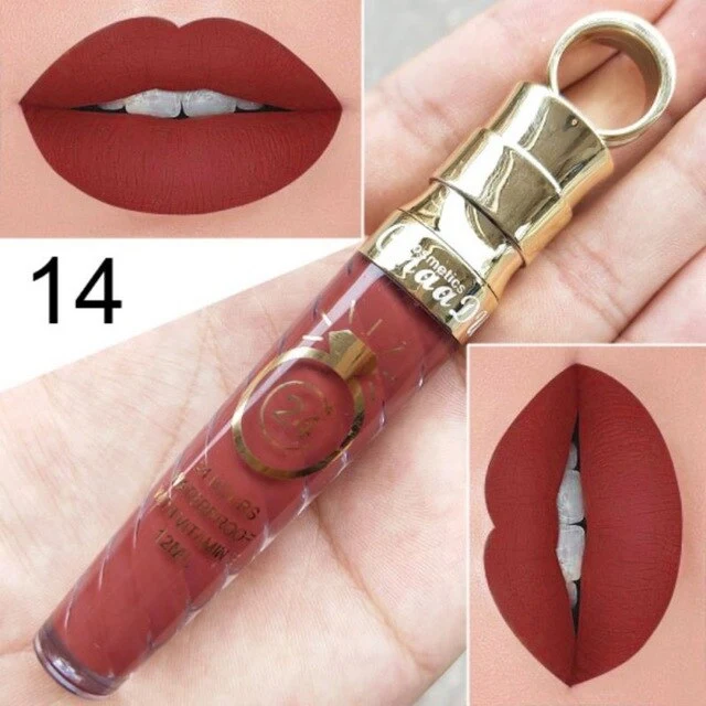 High quality Matte Lip Gloss Female Women 20 Colors Long-Lasting Nutritious Lipstic Women Lip Make Up Cosmetics Lip Gloss 1PC