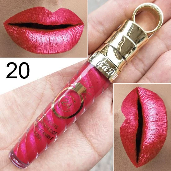 High quality Matte Lip Gloss Female Women 20 Colors Long-Lasting Nutritious Lipstic Women Lip Make Up Cosmetics Lip Gloss 1PC