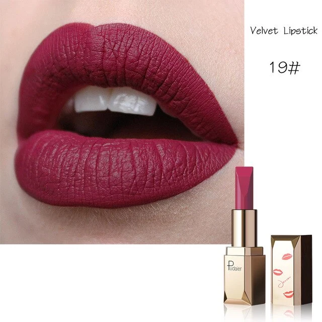 Professional New Matte Velvet Lipstick Moisturizing 26 Colors Beauty Fashion Lipstick Velvet Matte Lipstic LVS88