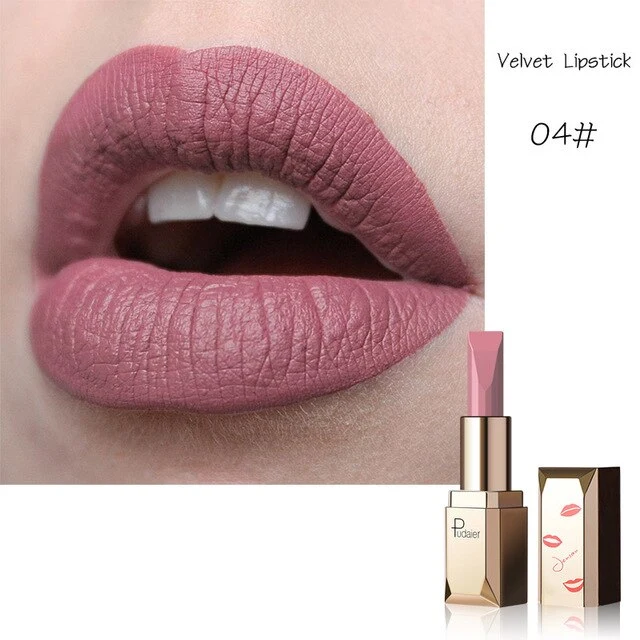 Professional New Matte Velvet Lipstick Moisturizing 26 Colors Beauty Fashion Lipstick Velvet Matte Lipstic LVS88