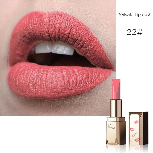 Professional New Matte Velvet Lipstick Moisturizing 26 Colors Beauty Fashion Lipstick Velvet Matte Lipstic LVS88