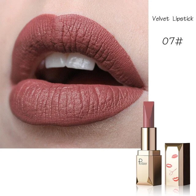 Professional New Matte Velvet Lipstick Moisturizing 26 Colors Beauty Fashion Lipstick Velvet Matte Lipstic LVS88