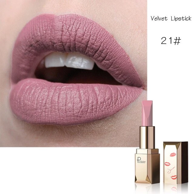 Professional New Matte Velvet Lipstick Moisturizing 26 Colors Beauty Fashion Lipstick Velvet Matte Lipstic LVS88