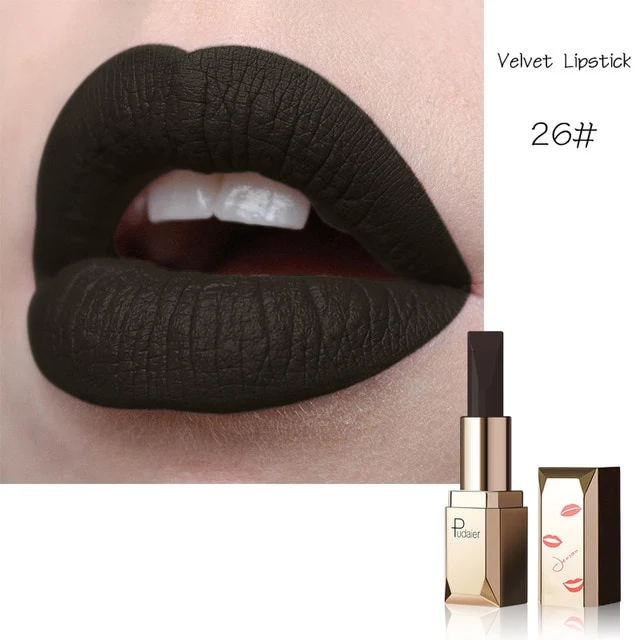 Professional New Matte Velvet Lipstick Moisturizing 26 Colors Beauty Fashion Lipstick Velvet Matte Lipstic LVS88