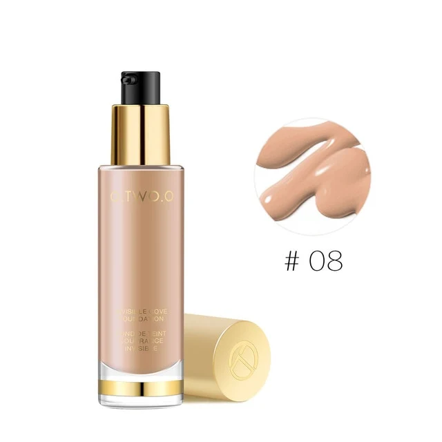 O.TWO.O Liquid Foundation Invisible Full Coverage Make Up Concealer Whitening Moisturizer Waterproof Makeup Foundation 30ml