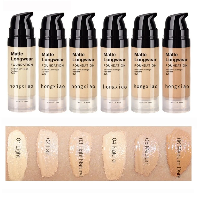 Hot Matte Liquid Foundation Moisturizing Hide Pores Cover Freckles Scars For Skin Tone Makeup Foundation Face Makeup