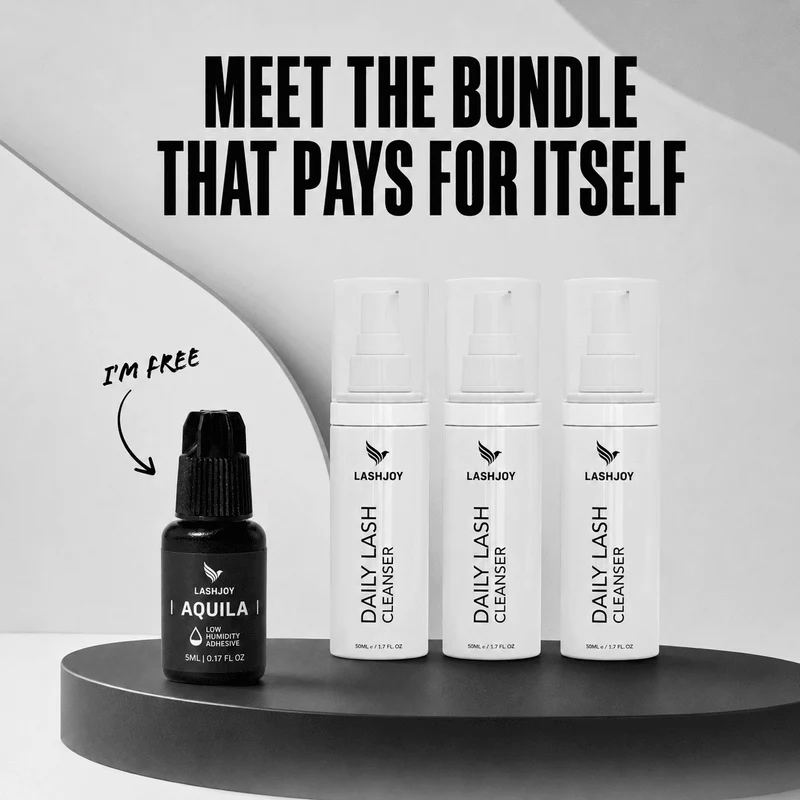 Lash Glue + 3 Lash Cleansers Bundle