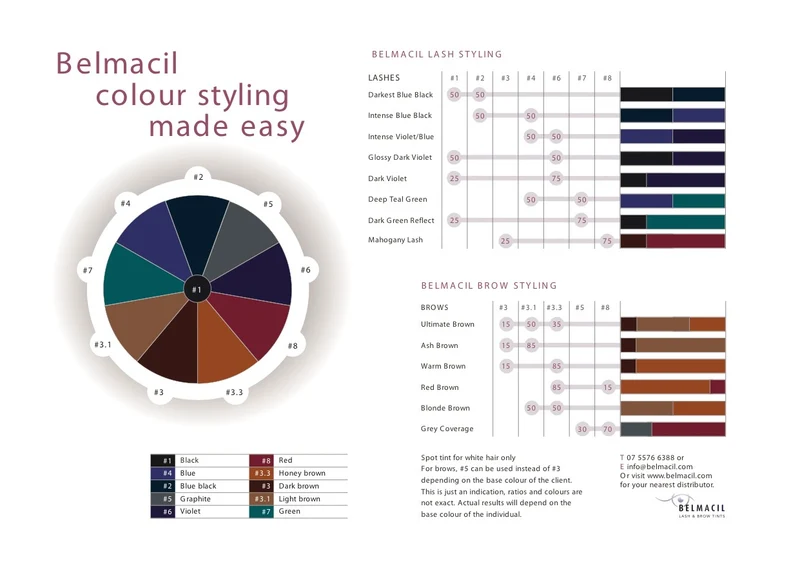 Belmacil Lash and Brow Tints