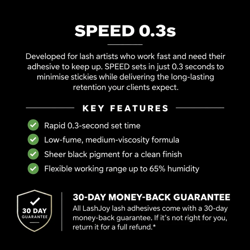 Speed 0.3s Low Humidity Eyelash Extension Glue